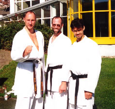 Axel mit den Deutschen Meistern Rayk Freitag (l.) und Reinhard Schmidt (r.)